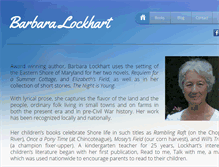 Tablet Screenshot of barbaramarielockhart.com